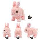 Hopping Rabbit Interactive Electronic Pet Plush Bunny Toy with Sounds - Assorted Color