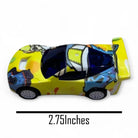 Pack of 4 Racing Power Sports Car Play set Mat - Pull back function