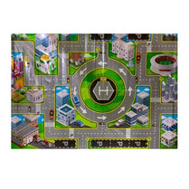 Pack of 4 Racing Power Sports Car Play set Mat - Pull back function