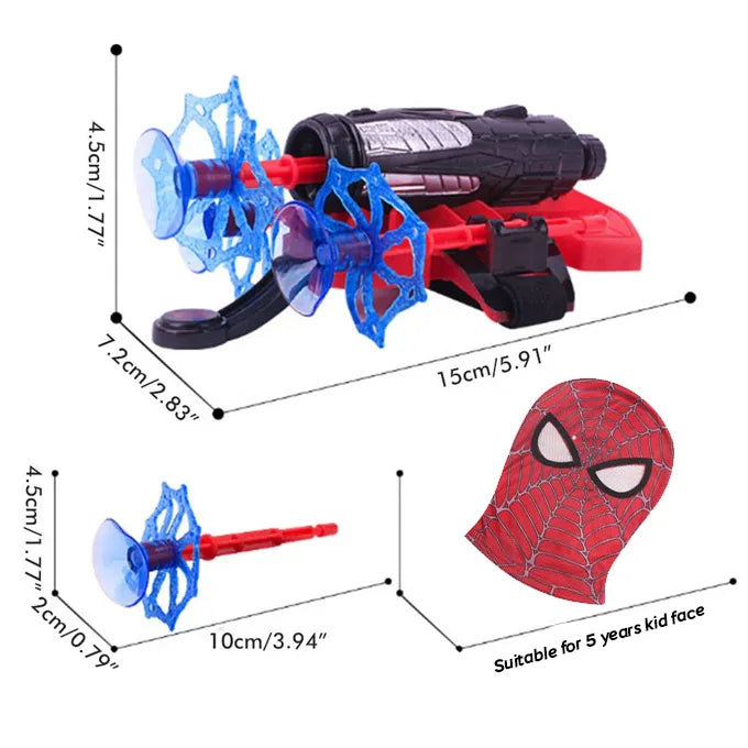 Spiderman Web Dart Shooter with Face Mask (Fabric) - Avengers Spiderman Darts Launcher Toy