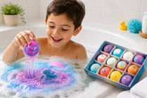 Ocean Themed Bath Bomb with Surprise Gift for Kids – Single Piece