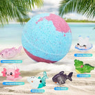 Ocean Themed Bath Bomb with Surprise Gift for Kids – Single Piece