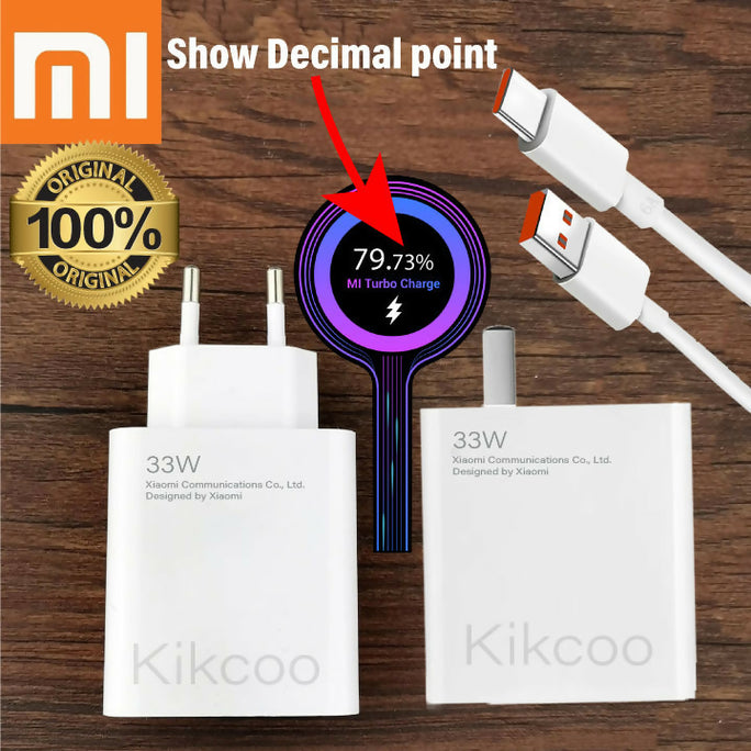Xiaomi Mi 33W Turbo Charger with Type-C Cable (MDY-11-EZ)