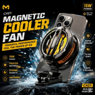 CX07 Magnetic Phone Cooler Fan 15W with RGB Light