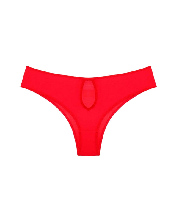 Sajiero Padded Bra Set - Classic Shape - Red