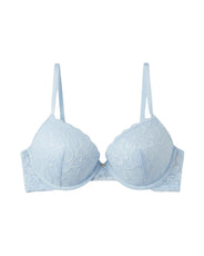 Sajiero Padded Bra Set - Elviora - Sky Blue