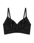 Sajiero Padded Seamless Easy Comfort Bra - Black
