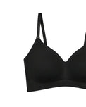 Sajiero Padded Seamless Easy Comfort Bra - Black