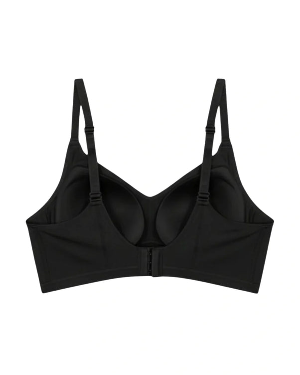 Sajiero Padded Seamless Smooth Comfort Bra - Black