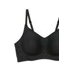 Sajiero Padded Seamless Smooth Comfort Bra - Black