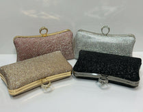 Luxury Shimmer Textured Clutch Bag for Women - Elegant Party & Evening Purse