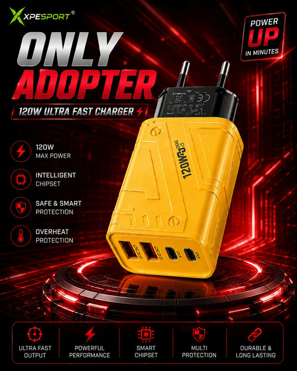 ADOPTOR 120 W Ultra Fast Charger Adapter