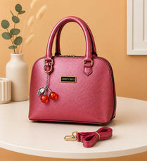 Trendy Crossbody Bag for Women & Girls - Metallic Top Handle Handbag with Adjustable Shoulder Strap