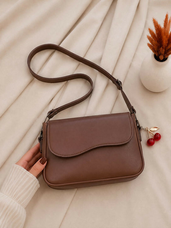 Premium Cherry Frame Shoulder Bag for Women - Stylish Crossbody Handbag with Secure Closure