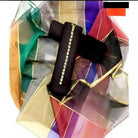 3 Pieces Unstitched Katan Silk Plain Shirt & Trouser With Organza Lining Dupatta For Womens & Girls