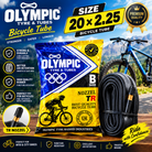 Olympic Heavy Duty Bicycle Tube (Size 20x2.25) - TR Nozzle Premium Quality