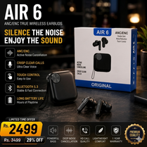 Air 6 Wireless Bluetooth Earbuds with Noise Cancelling