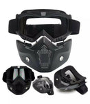2 In 1 Motorcycle Bike Detachable Helmet Goggles Mask