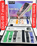GUS-08 Series 11 AMOLED Smartwatch with 7 Straps