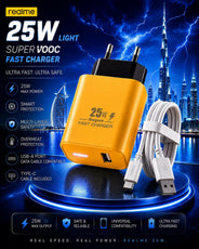 Realme 25W SuperVOOC Fast Charger with Micro USB Cable