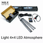 Mobile App Control Bike and Car Interior Ambient Atmosphere Light RGB Foot Light Backlight DC 12V LED Decorative Lamp