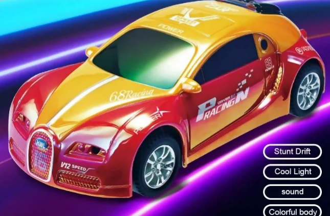 Kids Toys Inertia Drift Car Toy for Kids 3-6 Years, Push Go Friction Powered Vehicles, Stunt Cars for Toddlers Old Kids Toys for Boys and Girls