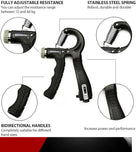 Adjustable Hand Grip Power Exerciser Forearm Wrist Strengthener Gripper With Counter