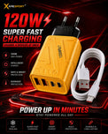 XPESPORT 120W GaN Fast Charger with Type-C Cable