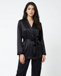 Sajiero Silk PJ Set - Silk Lounge - Black