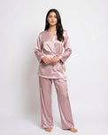 Sajiero Silk PJ Set - Silk Lounge - Champagne