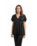Sajiero Silk PJ Set - Silk Ease - Black