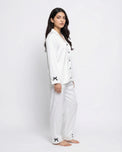 Sajiero Silk PJ Set- Silky Coquette