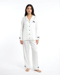 Sajiero Silk PJ Set- Silky Coquette