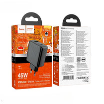 HOCO CS26A 45W 3-Port Fast Wall Charger 2x Type C + USB-A