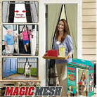 Magic Mesh Deluxe Hands Free Magnetic Screen Door Mesh Curtain Keeps Bugs Out