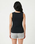 Sajiero Soft Cotton Camisole - Florette - Black