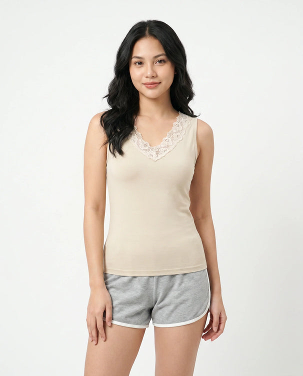 Sajiero Soft Cotton Camisole - Florette - Skin