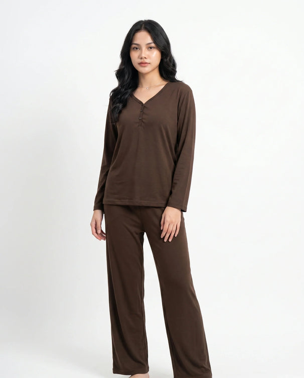 Sajiero Summer Loungewear Set - Relaxco - Brown