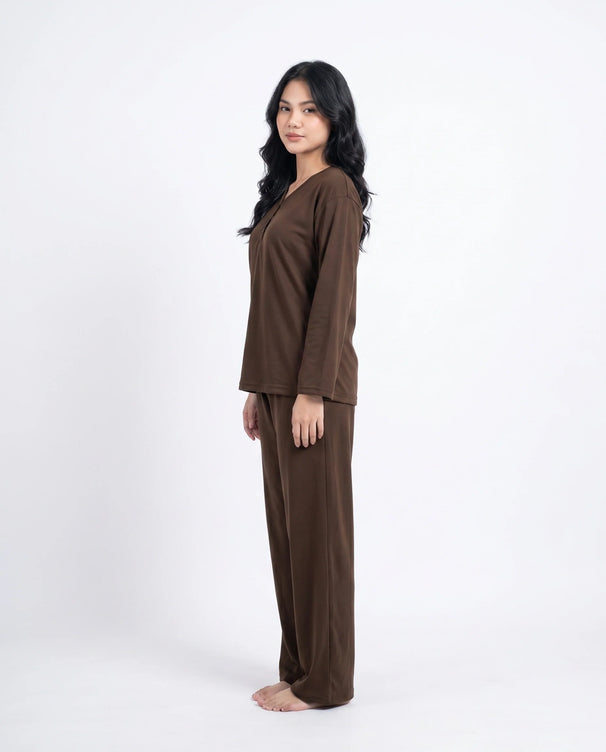 Sajiero Summer Loungewear Set - Relaxco - Brown