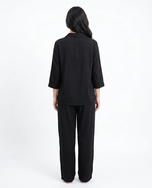 Sajiero Summer Loungewear Set - Softco - Black