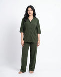Sajiero Summer Loungewear Set - Softco - Dark Green