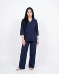 Sajiero Summer Loungewear Set - Softco - Navy Blue