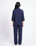 Sajiero Summer Loungewear Set - Softco - Navy Blue