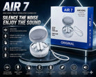 AIR 7 True Wireless Earbuds with ANC/ENC Active Noise Cancellation, Bluetooth 5.3 Headphones, Crisp Clear Calls, Touch Control, Long Battery Life, Waterproof Immersive Sound Earphones White , Black , Red , Orange