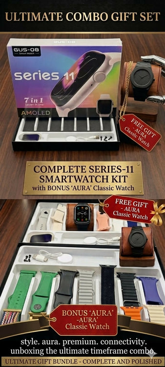 Ultra 3 Smart Watch with Free Aura Watch Combo