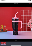 40 oz Tumbler with Handle and Straw Lid, Insulated Reusable Stainless Steel Travel Mug Keeps Drinks Cold up to 24 Hours