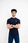 AUH Precision Mock-Neck-Blue