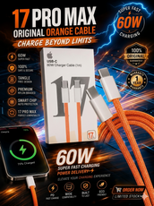60W USB-C to USB-C Fast Charging Cable 17 Pro Max