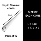 White Ceramic Cones home