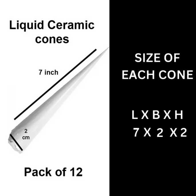 White Ceramic Cones home